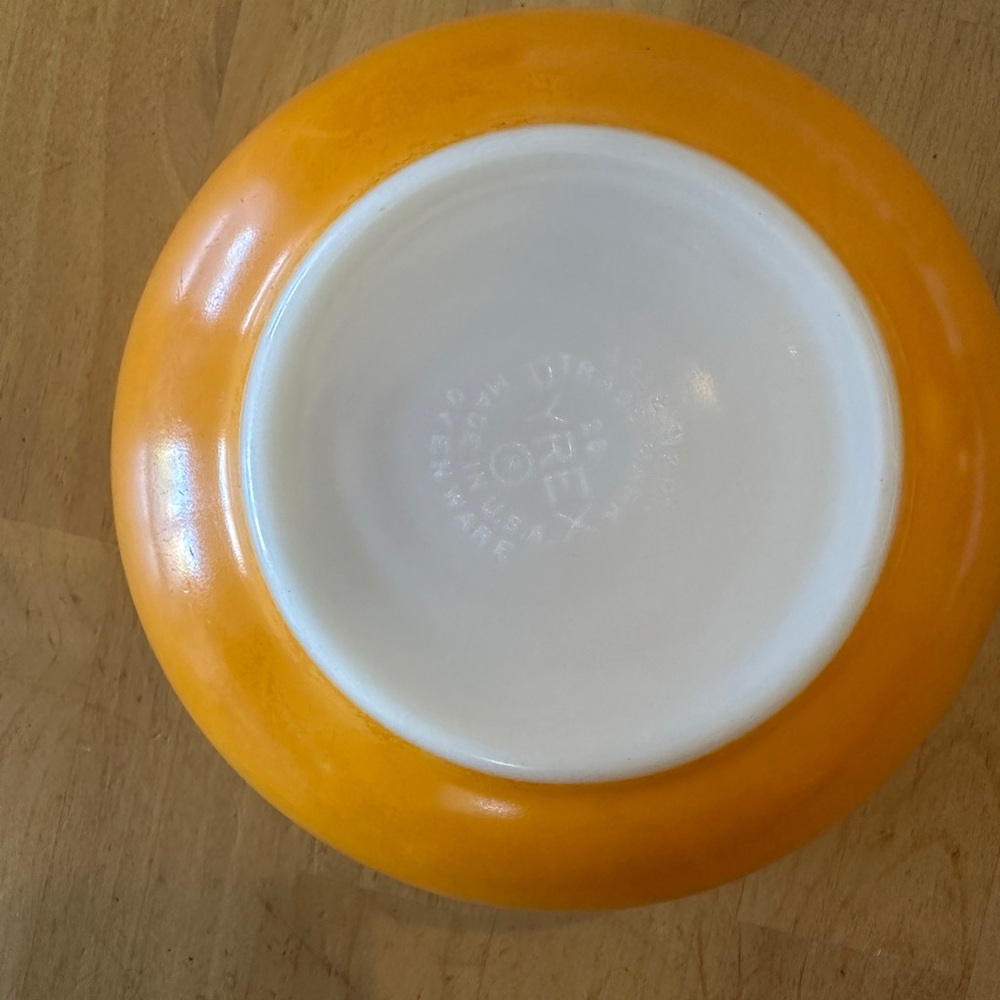 VTG Pyrex Orange Mixing Biel #403 2.5 quarts - Picture 7 of 12